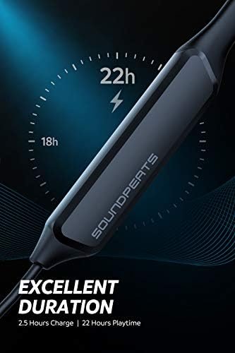 SoundPEATS Force Pro Dual Dynamic Drivers Bluetooth Headphones, Neckband Wireless Earbuds with Crossover, APTX HD Audio Built in Mic 22 Hours Playtime, Bluetooth 5.0 Headset Sports Earphones - Image 6