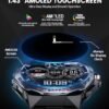 2024 Military Smart Watch for Men,50 Day Battery,IP68 Waterproof,1.43’’ AMOLED Display,123 Sport Modes,Health &Fitness Smartwatch with Heart Rate/SpO2/Sleep Monitor for Android iOS - Image 2