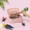 OCHEAL Small Cosmetic Bag,Portable Cute Travel Makeup Bag for Women and girls Makeup Brush Organizer cosmetics Pouch Bags-Pink - Image 8