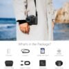 Saneen Digital Camera for Photography, 4K 64MP WiFi Touch Screen Vlogging Camera with Flash, 32GB SD Card, Lens Hood, 3000mAH Battery, Front and Rear Cameras, 4″Big Screen, Hot Shoe Interface - Black - Image 9