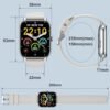 Smart Watch (Answer/Make Calls), 1.85" Smart Watches for Men Women 110+ Sport Modes Fitness Tracker with Sleep Heart Rate Monitor, Pedometer, IP68 Waterproof Fitness Watch for iOS Android Smart Watch - Image 8