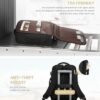 LOVEVOOK Carry On Travel Backpack for Women, TSA Personal Item Travel Bag for Airplanes, Waterproof Carry on Bag Flight Approved with USB Port 35L Daypack with 2 Packing Cubes, Fits 15.6" Laptop - Image 4