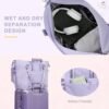 BECOJADDE Travel Bag for Women Carry On Bag with Wet Compartment Travel Duffle Bag for Weekender Overnight Travel Essentials - Image 3