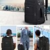 Vancropak Travel Backpack, 40L Expandable Carry On Backpack for Men, Flight Approved Water Resistant Luggage Backpack for Outdoor,Expandable Extra Large Business Backpack for Men Women,Black - Image 9
