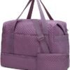 BAGSMART Large Gym Bag with Yoga Mat Buckle, Weekender Overnight Bag for Women, Travel Duffle Bag for Travel Essentials, Carry On Tote Bag Hospital Bag for Labor and Delivery