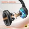 Aamft Active Noise Cancelling Headphones - Hi-Res Sound Wireless Over Ear Bluetooth Headphones Comfort Fit, 80H Playtime Noise Canceling Headphones, Deep Bass, AI Clear Calls for Travel/Home/Office - Image 8