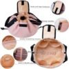 rlokosfb Small Drawstring Makeup Organizer,Lay Barrel Makeup Bag Cosmetic Bag Toiletry Bag for Travel,Portable Waterproof Make Up Bags for Women Brush Toiletries Accessories (small pink) - Image 5