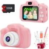 Upgrade Kids Camera,Gifts for Boys and Girls of Age 3-9, 1080P HD Digital Video Cameras for Toddler, 20M high -Definition Digital Camera, Suitable for Portable Toys with 32GB SD Card-Pink - Image 9