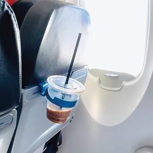 Airplane Drink or Phone Holder Travel Accessory (Blue)