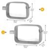 GAGAKU 2pcs Clear Toiletry Bag TSA Approved Travel Toiletry Bags Liquid Bag with Handle Strap, Waterproof Transparent Makeup Cosmetic Bags for Women Men - Gray - Image 2
