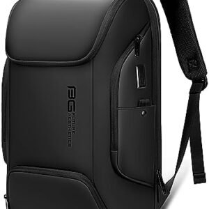 Laptop Backpack For Men,15.6Inch Computer Bag Waterproof Travel Backpack 20L Airline Approved Mens Work Backpack With USB Charging Port, Smart Weekender Carry On Backpack for Office,Business-Black