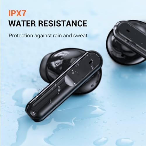 occiam Earbuds Wireless Bluetooth 5.3 Headphones Ear Buds 64H Playback, IPX7 Waterproof, 13mm Drivers with HiFi Sound, in-Ear Earphones for iOS Andriod Cell Phone (Black) - Image 3