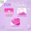 Caboodles On-The-Go Girl Makeup Box, Hard Plastic Makeup Organizer Box, Built-In Mirror, Secure Latch for Safe Travel, Spacious Storage for Large Items - Image 5