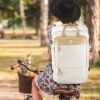 MATEIN Carry on Backpack for Women, 52L TSA Travel Laptop Backpack with USB Charging Port & Shoes Compartment, 17 Inch Extra Large Expandable Flight Approved Computer Bag with 2 Packing Cubes, Beige - Image 9
