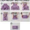 VENTOURPACK Gym Tote Bag, Travel Duffle Bag Women, Sports Bag, Yoga Bag, Weekender Bags For Women Travel With Trolley Sleeve (PURPLE) - Image 2