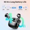 Wireless Earbud, Bluetooth 5.3 Headphones 40H Ear Buds Deep Bass Stereo with Mini Charging Case, Bluetooth Earbud with Dual Mics Call, IP7 Waterproof in-Ear Earphones for Android iOS TV Phone Sports - Image 4