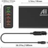 Multi Ports USB Car Charger, 96W 6 Port QC3.0 Fast Adapter Multiple Ports, with Four Quick Charge 3.0 Port, 12V-24V Multi Device Cigarette Lighter for Smart Phone & Tablets Charging - Image 9