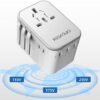Universal Travel Adapter,Redagod International Plug Adapter with 3 USB A 2 USB C Ports Max 6A 30W, All-in-one Worldwide Wall Travel Charger for Europe UK AUS Asia Japan Covers 200+Countries - Image 8