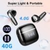 Wireless Earbud, Bluetooth 5.3 Headphones 40H Ear Buds Deep Bass Stereo with Mini Charging Case, Bluetooth Earbud with Dual Mics Call, IP7 Waterproof in-Ear Earphones for Android iOS TV Phone Sports - Image 7