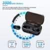Wireless Earbuds Bluetooth Wireless Ear buds with HD Noise Cancelling Mic, HiFi Stereo Bass Sound Headphones with LED Charging Case, Touch Control Smallest In Ear Earphones for Sport/Work/Travel Black - Image 6