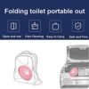 Travel Potty，Toddler Travel Potty，Portable Toddler Potty，Travel Potties Foldable ，Toddler Travel Potty Folding Toilet，Apply to Seat Emergency Toilet for Car, Camping, Outdoor, Indoor (Large) - Image 3