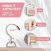Toiletry Bag with Hanging Hook, Portable Makeup Cosmetic Bags, Space-efficient, Collapsible Moving, making it more suitable for Travel - Image 3