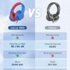 iClever Kids Headphones for School Travel, Safe Volume 85/94dB, HD Mic Stereo Sound Over-Ear Girls Boys Headphones for Kid, FunShare Foldable 3.5mm Wired Kids Headphones for iPad Computer - Image 3