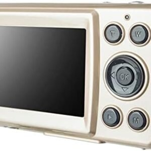 Portable Digital Camera, 2.4'' TFT HD Digital Compact Cameras, 16MP Zoom Recording Pocket Camera, Point and Shoot Cameras Mini Camerasfor Kids, Beginners,Teens(Gold)