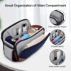 Toiletry Bag for Men, Mens Toiletry Travel Bag, Water-resistant Mens Toiletry Bag, Thickened PU Travel Dopp Kit, Toiletries Travel Bag for Business Trips and Camping, Navy Blue - Image 3