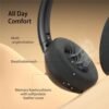 Active Noise Cancelling Headphones, 100H Playtime Headphones Wireless Bluetooth, Bluetooth Headphones with Microphone, Over- Ear Wireless Headphones with Deep Bass for Travel (Black) - Image 5