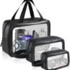 FH! Toiletry Bag for Men (3PC- Travel Size ToiIetries)– Waterproof Toiletry Bag, Travel Toiletry Bag, Clear Toiletry Bag, Clear Makeup Bag, Skincare Bag, Travel Organizer