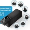 Ceptics 65W World Travel Adapter 3 USB Ports PD 3.0 Ultra Compact Charger 2 US Outlets [GaN Tech], Quick Type C, Charge Laptops, Cellphones in Europe, Asia, Africa, America and More - Image 8
