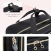 BAGSMART Rolling Laptop Bag Women, Rolling Briefcase Fits 15.6 Inch Laptop, Underseat Carry On Luggage with Wheels, Rolling Computer Bag with TSA Lock, Rolling Bag for Travel Work Business, Black - Image 6