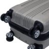 Rockland London Hardside Spinner Wheel Luggage, Silver, Carry-On 20-Inch - Image 5