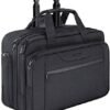 KROSER Rolling Laptop Bag Wheeled Briefcase Fits Up to 17.3 Inch Laptop Water-Proof Overnight Roller Case Computer Bag with RFID Pockets for Travel/Business/Men/Women-Black