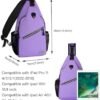 MOSISO Sling Backpack, Multipurpose Crossbody Shoulder Bag Travel Hiking Daypack - Image 4
