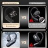 Ture Wireless Bone Conduction Earphones, OWS Open Ear Headphones with Earhooks, Bluetooth 5.3, Up to 60H Playtime with Case, IP68, AAC/SBC, for Cycling Yoga Workouts - Image 3
