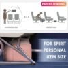 WANDF For Spirit Airlines Personal Item Bag 18x14x8 Travel Duffel Bag with TSA Approved Quart Size Bag & Shoes Bag Weekender Overnight Bag Carry-on Luggage for Women （Pink） - Image 3