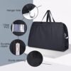SLEEPING LAMB 54'' Gusseted Garment Bags for Travel Breathable Suit Bags for Men Travel for Dress, with Two Mesh Pockets, Black - Image 5
