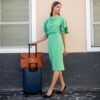 Badgley Mischka Diana Vegan Leather Tote Weekender Travel Bag - Image 7