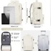 Carry On Backpack for Women, Airline Approved Large Travel Backpack Flight Approved, Waterproof 17 Inch Laptop Backpack Business Work Backpacks Bag Men Beige Mochila De Viaje - Image 7
