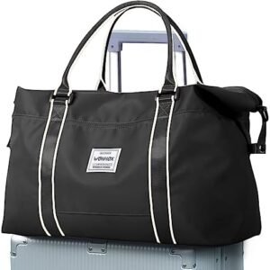 VECAVE Weekender Bags for Women,Carry on Bag,Overnight Bag with Trolley Sleeve,Sports Tote Gym Bag,Travel bag for Women…