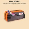 GOX Small Travel Toiletry Bag, Dopp Kit Case For Men, Multifunction Organizer Pouch (Grey/Orange) - Image 4