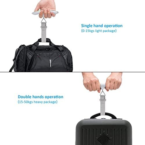 Mycket Luggage Scale Portable Digital Weight Scale Electronic Suitcase Scale Hanging Scales Luggage Weighing Scale 110 Lb/ 50Kg with Backlit with Tare Function Lightweigh for Travel - Image 5