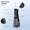 Bitvae Water Flossers for Teeth - Cordless Water Dental Flosser Teeth Picks for Travel with 6 Jet Tips, 3 Modes 5 intensities, IPX7 Waterproof Portable & Rechargeable Oral Irrigator Cleaner, Black - Image 8