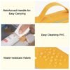 WANDF TSA Approved Toiletry Bag Large Opening 2 Pack Clear Makeup Bag with Handle Carry-on Travel Accessories Quart Size Toiletries Cosmetic Pouch for Women (Orange) - Image 7