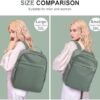 WEPLAN 17x10x9 United Airlines Personal Item Bag, Underseat Carry on Backpack, Waterproof Cabin Luggage Bag, Travel Essentials, Olive - Image 7
