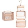 CUBETASTIC Toiletry Bag for Women, Clear Hanging Travel Toiletries Bag, Portable Makeup Bag Transparent Cosmetic Case with Handle, Traveling Make Up Organizer - Image 8