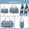 FIORETTO Womens Travel Duffle Bag Weekend Overnight Bags with Trolley Sleeve & Wet Pocket, Carry On Tote Bag with Removable Strap Sports Gym Bag Hospital Holdalls for Women - Image 2