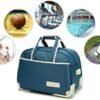 Portable Rolling Tote Travel Bag With Wheels, Waterproof Wheeled Outdoor Duffle Bag Lgihtweight Carry On Luggage Tote Suitcase Unisex-Adult Trolley Bag Overnight Weekender Bag For Women Men ( Color : - Image 2